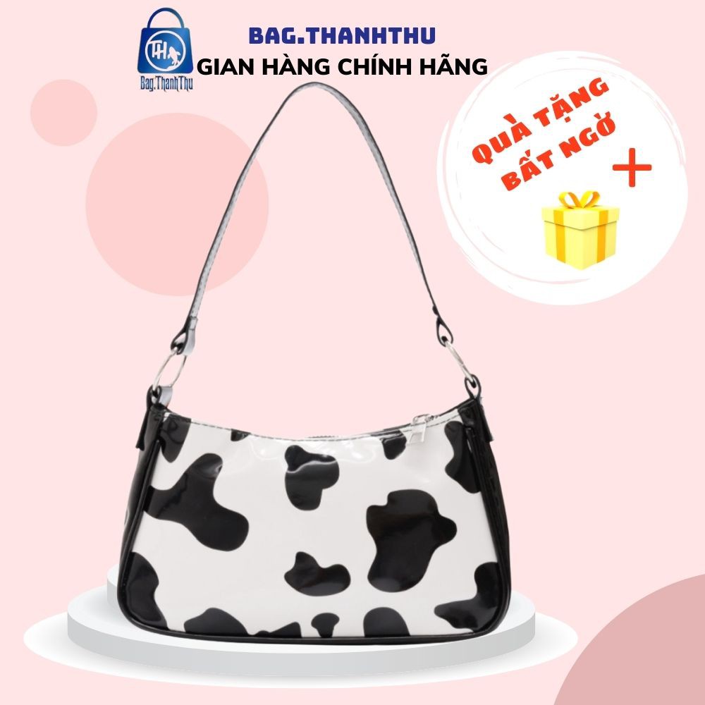 Túi xách nữ đeo vai Bag.ThanhThu in họa tiết bò sữa 479