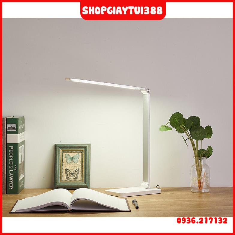 Đèn Bàn Học Đọc Sách, Làm Việc (Học Sinh, Sinh Viên, Văn Phòng) LED Chống Cận, Cảm Ứng Nhôm Cao Cấp eLights MT- 856