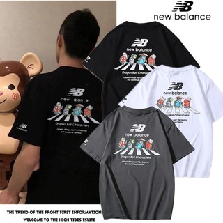 Mới Áo Thun Cotton Tay Lỡ New Balance Phong Cách Hàn Quốc Thời Trang Cho Nam Nữ