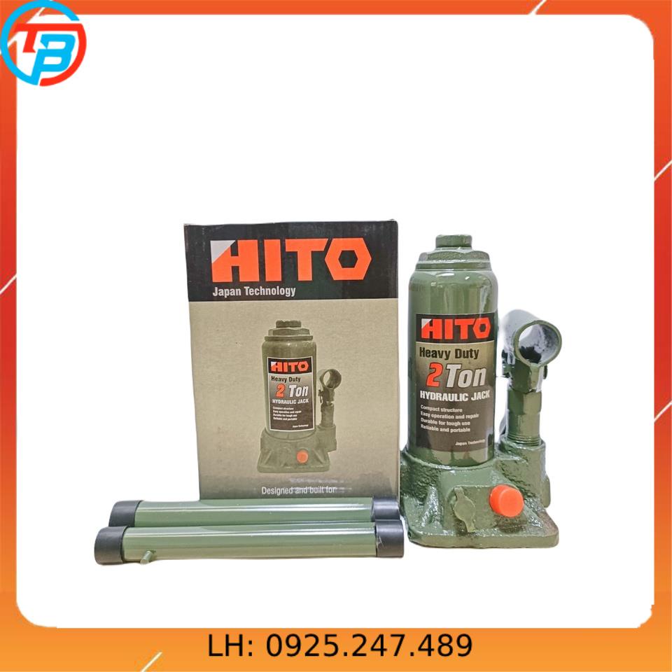 Kích thủy lực Japan Nhật HITO 2 Tấn CÁP THÉP Thái Bình VinàN