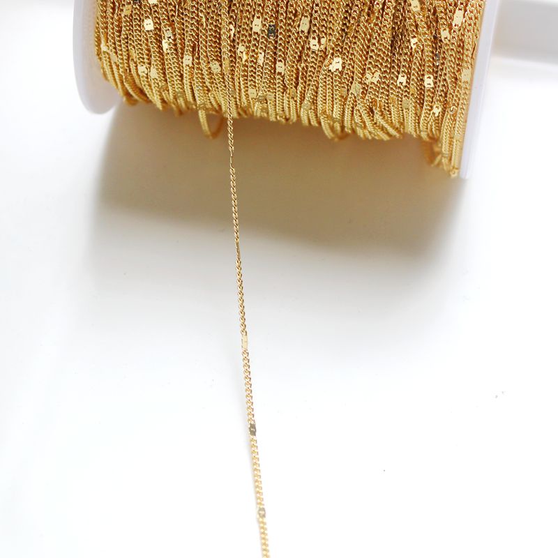 Cuộn Dây Đồng 14K 1.3mm Một Mét Màu Vàng/Bạc Chuyên Dụng Làm Dây Xích diy