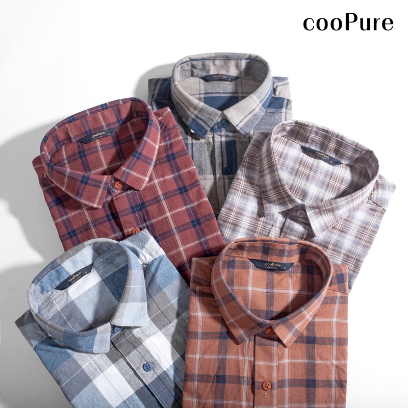 Áo sơ mi nam cooPure Extra Fine Cotton Casual, thiết kế hiện đại NO.1655 (5 màu) | BigBuy360 - bigbuy360.vn