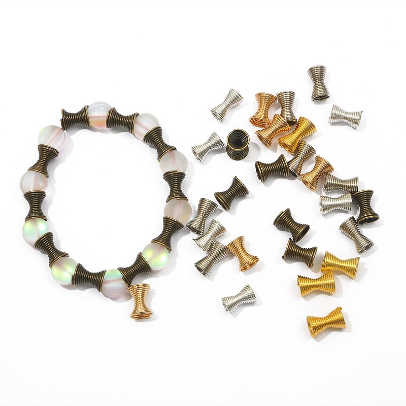 Set 30 phễu lò xo bằng kim loại làm trang sức diy