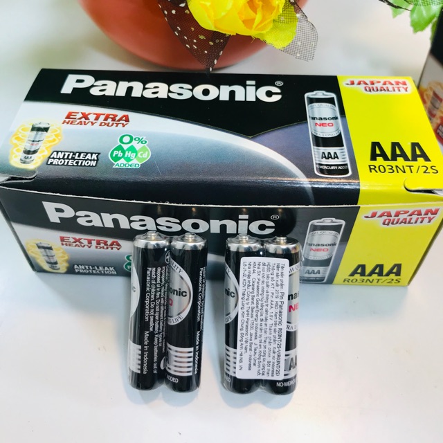 Hộp 60 viên pin đũa đen Panasonic AAA nhập khẩu chính hãng 100%