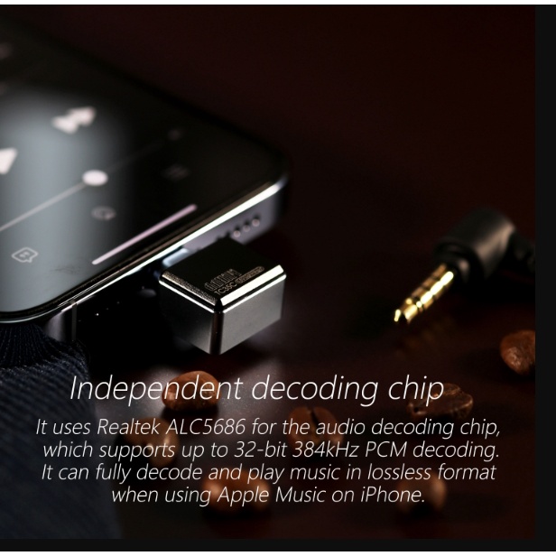 Đầu chuyển Lightning ra 3.5 ddHiFi TC35C High Fidelity Adapter