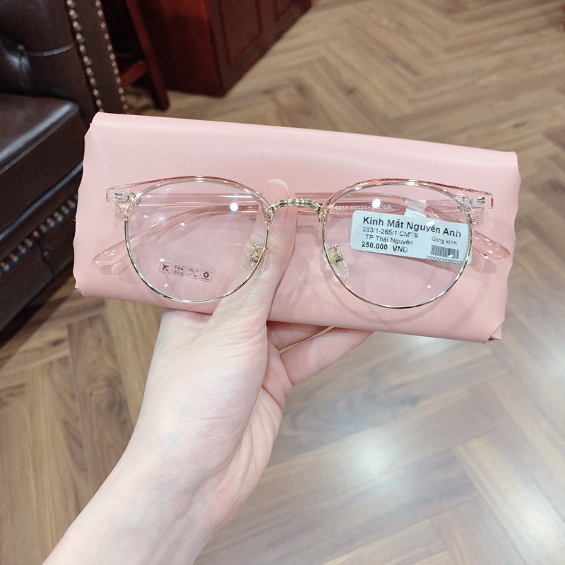 [Ảnh thật+Free ship] gọng kính cận nam nữ tròn nhựa dẻo Hàn Quốc phối kim loại siêu bền chống gãy nhỏ 6214 | BigBuy360 - bigbuy360.vn
