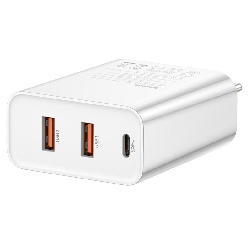 Cốc sạc nhanh đa năng Baseus Speed PPS Three output, 2USB + Type-C,  (PD3.0 + QC3.0 Quick Charge) hỗ trợ sạc nhanh 5A