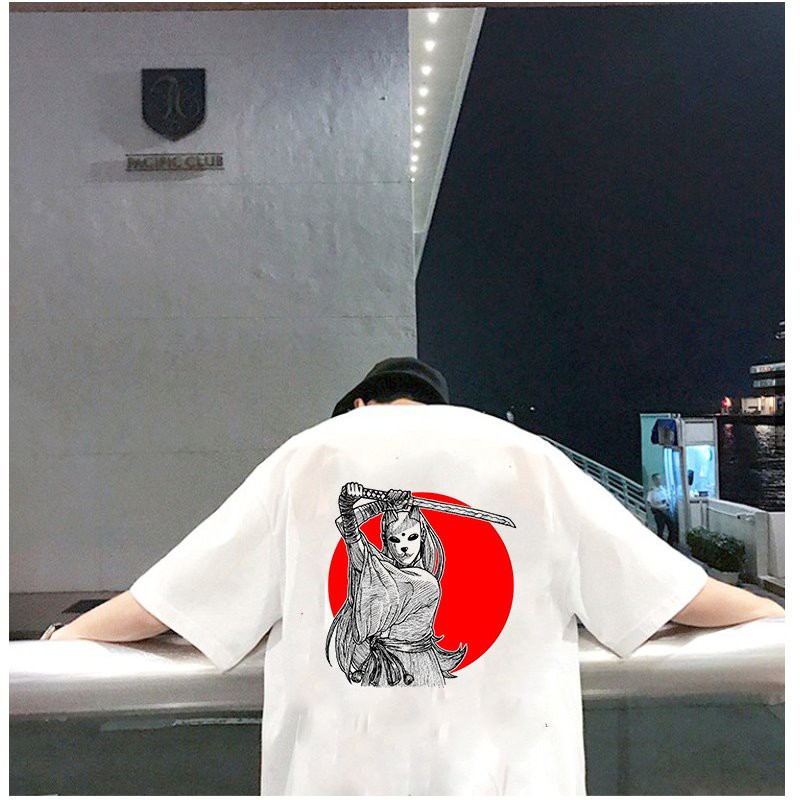 Áo thun unisex form rộng phong cách Nhật Bản đẹp độc lạ vải dày mịn 2019T1603