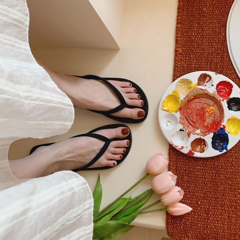 Dép Xỏ Ngón Đi Biển Mùa Hè Nhẹ Nhàng Chống Trượt Thời Trang Cho Nữ