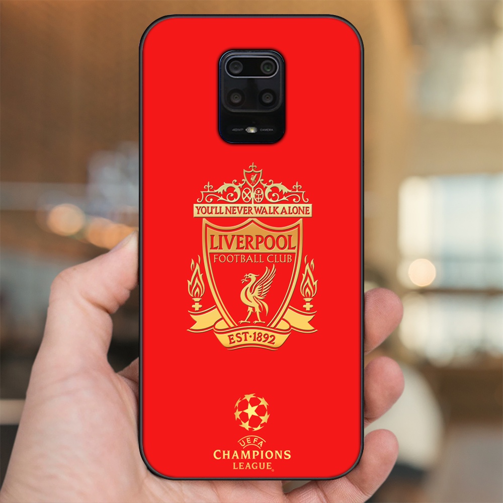 Ốp lưng Xiaomi Redmi Note 9s, Note 9 Pro viền đen in hình Liverpool FC