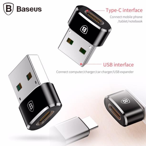 Đầu chuyển đổi Baseus OTG USB A ra Type C ( Adapter/Converter Usb A to Usb Type C)