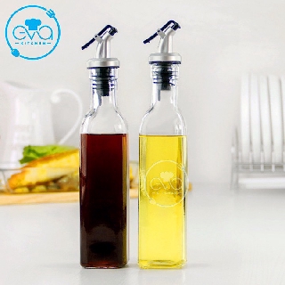 Set 2 chai thuỷ tinh vuông rót gia vị rót dầu oil can 250 ml