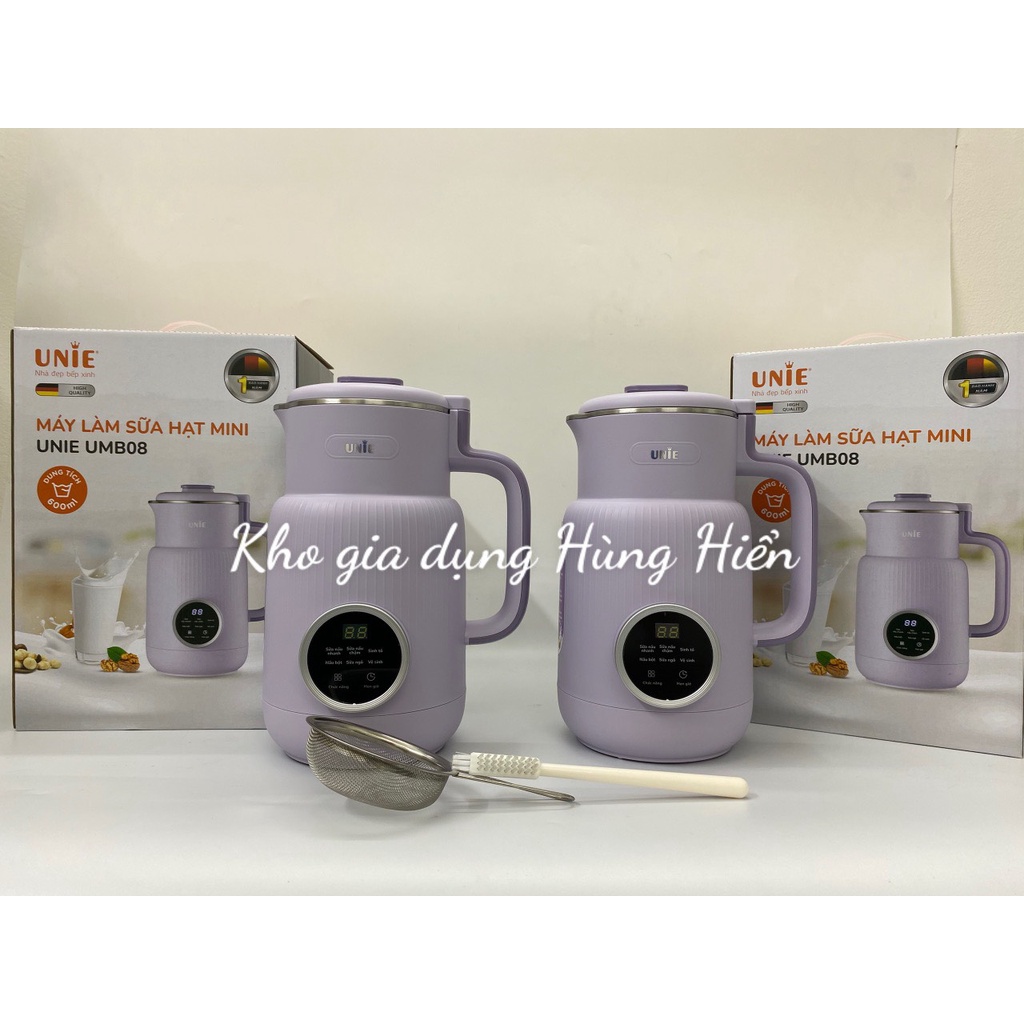 Máy Làm Sữa Hạt UNIE UMB08 Công suất 600W Dung tích 600ml - Hàng chính hãng, Bảo hành 12 tháng (New 2022)