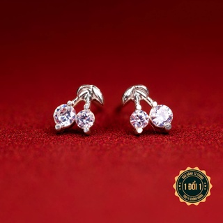 [HOTSALE60%] Khuyên Tai Bạc Nữ Kilian Silver Đính Đá Kim Cương Nhân Tạo - KL0122
