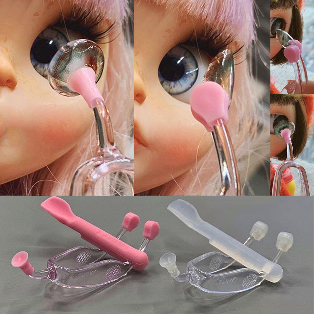 RAINBOW Set Hộp Đựng Kính Áp Tròng + Nhíp Gắp Trong Suốt Mang Đi Du Lịch Tiện Lợi