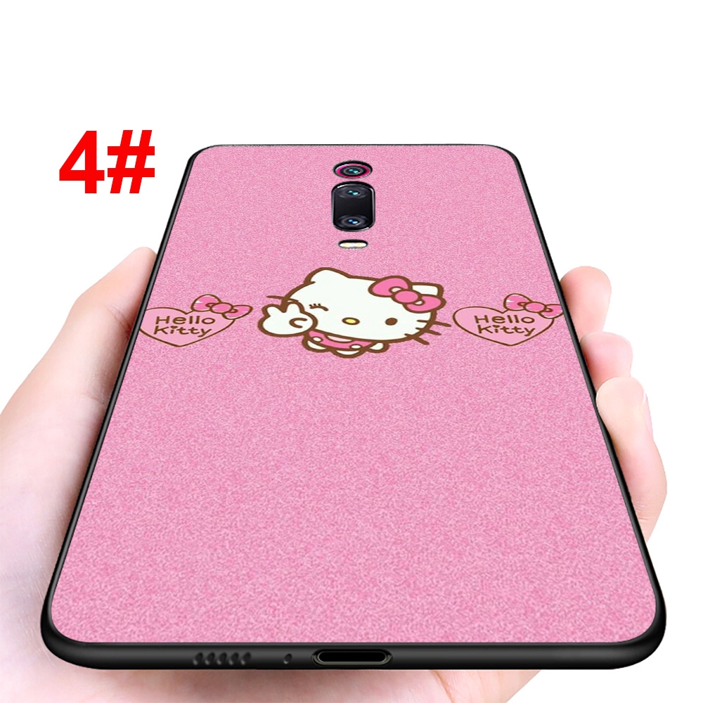 Ốp điện thoại silicon mềm hình mèo Hello Kitty màu hồng 133F cho Redmi 4X 5 5A 6 Pro 6A 7 7A 8A S2