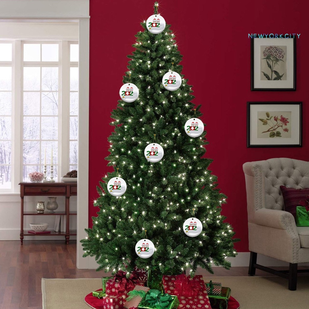 Phụ Kiện Treo Trang Trí Giáng Sinh Hình Ông Già Noel Và Số Bằng Gỗ