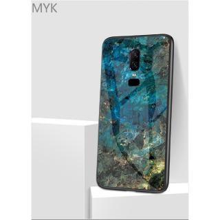 Meizu Meizu 16s Note 9 Meizu 16XS Phone Case Luxury Marble Pattern Tempered Glass Hard Cover Case