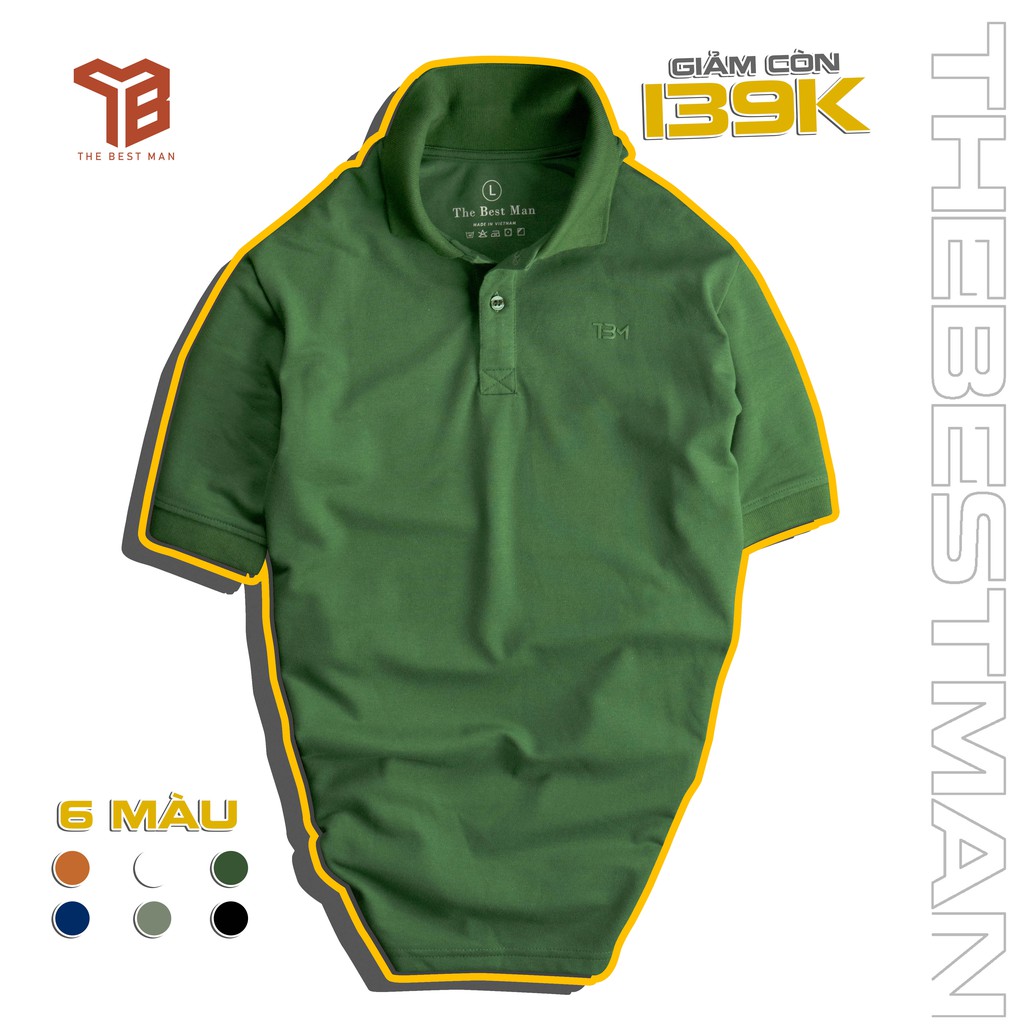 Áo thun POLO nam trơn 6 màu - THEBESTMAN | BigBuy360 - bigbuy360.vn