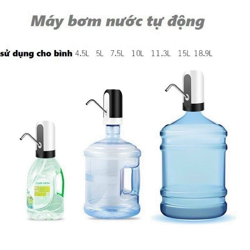 Máy hút nước điện tử cho bình nước khoáng, cổng sạc usb tiện lợi
