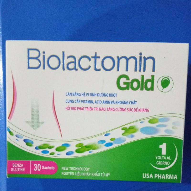Men tiêu hóa Biolactomin gold hộp 30 gói