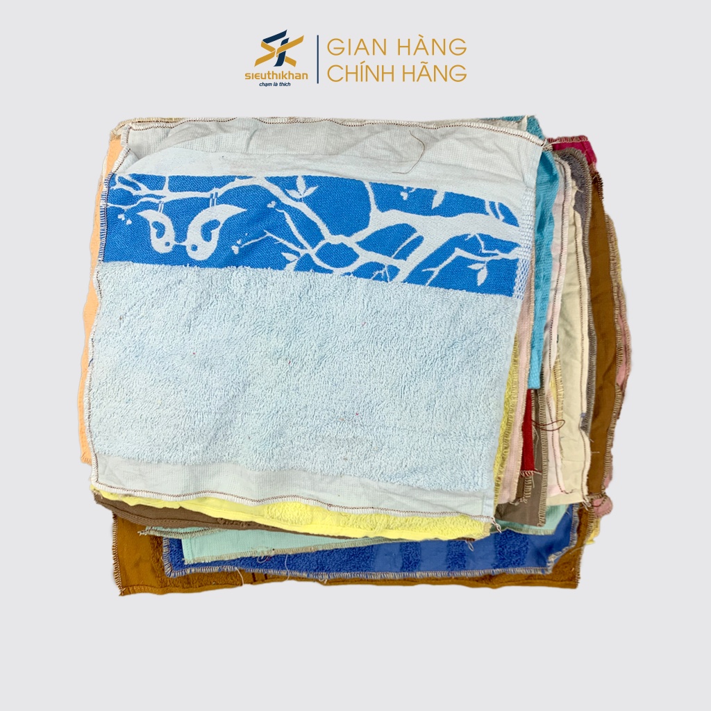 Khăn lau cotton nhiều màu bán cân, thấm nước, tiết kiệm - KCC9