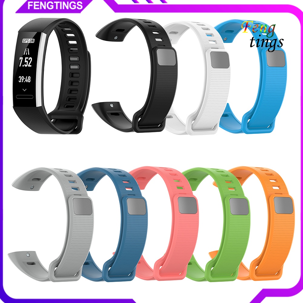 Dây Đeo Thay Thế Chất Liệu Silicon Màu Trơn Cho Huawei Band 2 Pro Ers-B19 Ers-B29