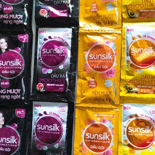 Dây 12 gói dầu gội sunsilk bồ kết gói 6g