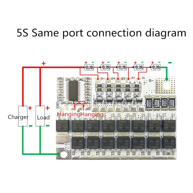 Bảng Mạch Bảo Vệ Pin Lithium 3s / 4s / 5s Bms 12v 16.8v 21v 100a