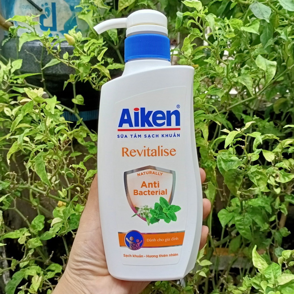 SỮA TẮM AIKEN SẠCH KHUẨN TINH CHẤT BẠC HÀ THIÊN NHIÊN MÁT LẠNH 350G