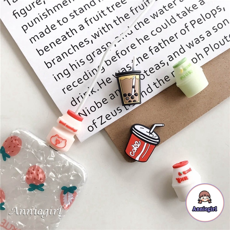 Cable Bite Phụ Kiện Bảo Vệ Đầu Dây Cáp Hình Quả Bơ 3d Dễ Thương