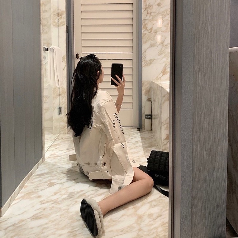 ÁO KHOÁC DENIM FORM UNISEX PHONG CÁCH STREETWEAR