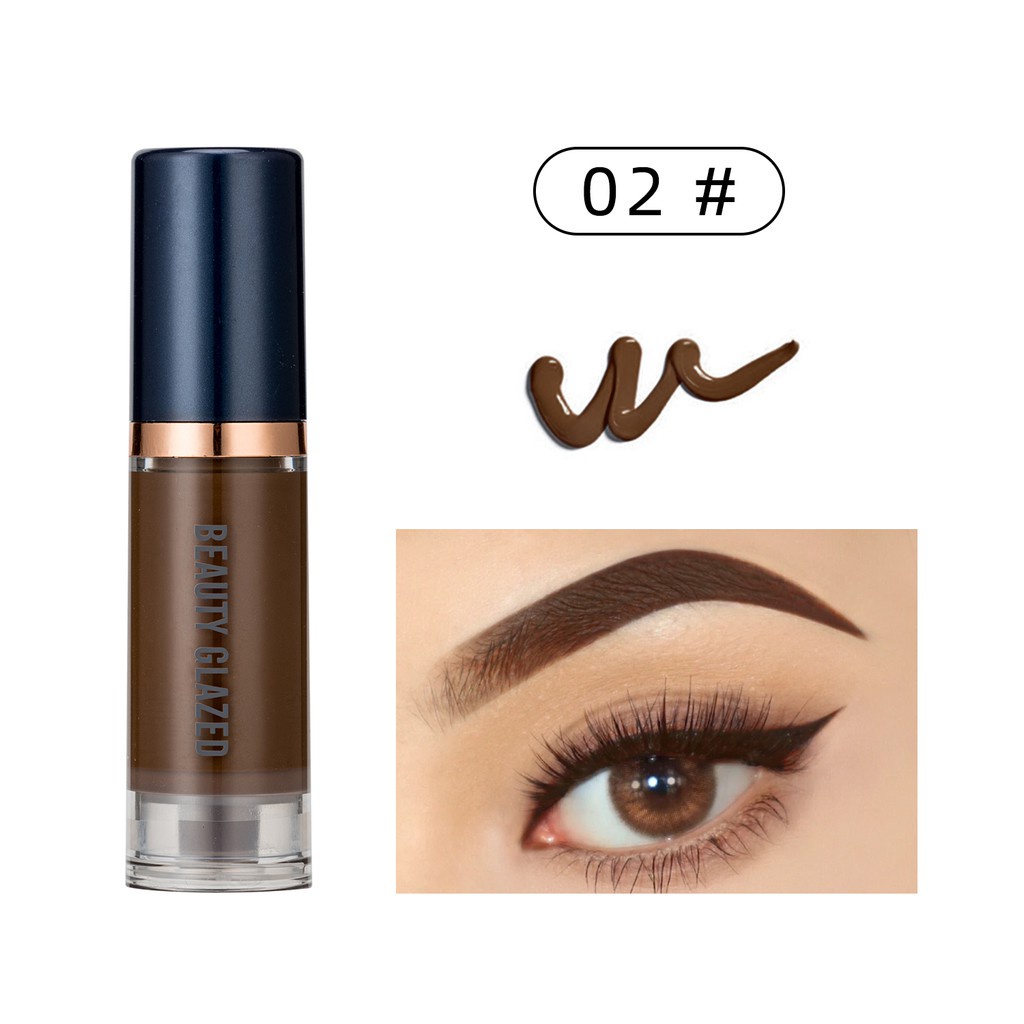 Mỹ phẩm gel kẻ mày không thấm nước lâu trôi BEAUTY GLAZED có 4 màu + cọ chải mày hai đầu | BigBuy360 - bigbuy360.vn