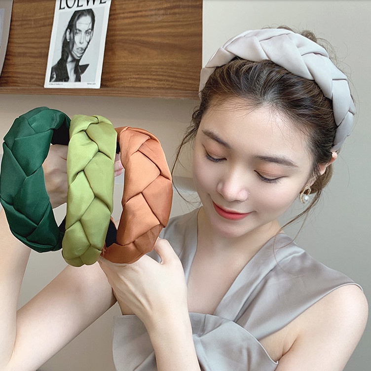 Băng Đô Cài Tóc Bằng Xốp Cao Cấp Phong Cách Pháp Thanh Lịch Dành Cho Nữ Rửa Mặt