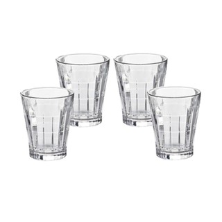 Set 4 cốc thủy tinh 320ml kẻ sọc