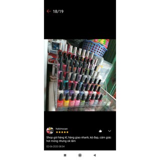 kệ sơn mica để sơn móng tay