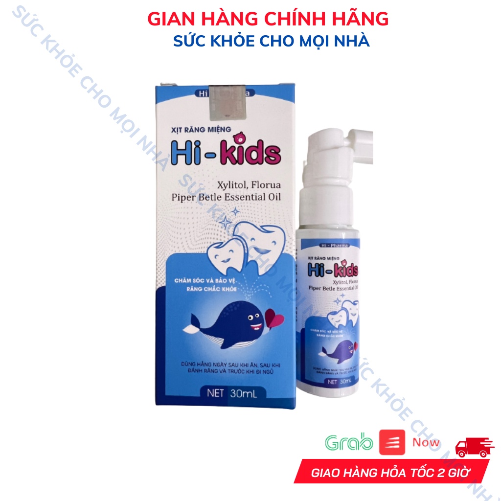 Xịt răng miệng hi kids chống sâu răng,viêm nướu,làm sạchngăn ngừa sâu răng