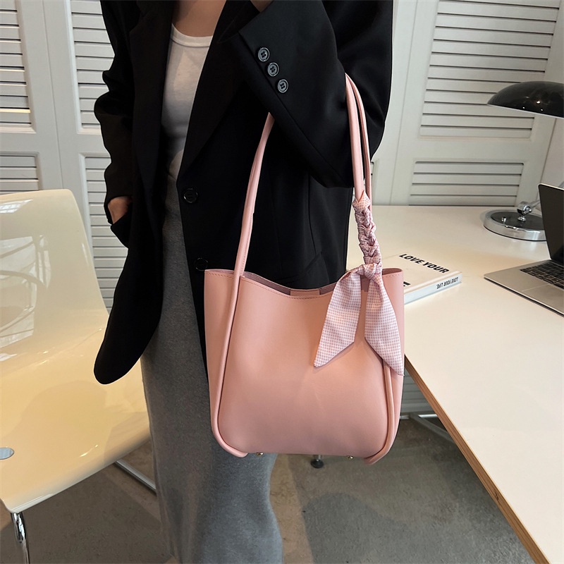 Túi Tote Đeo Vai Màu Trơn Cỡ Lớn Thời Trang Mùa Hè