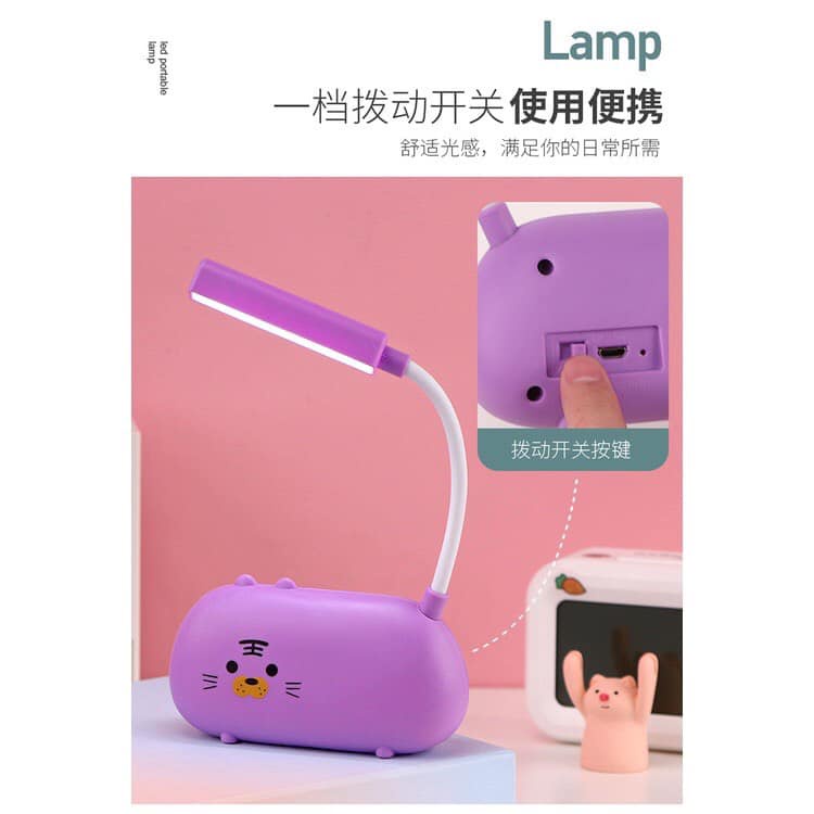 ĐÈN HỌC TÍCH ĐIỆN AN TOÀN, ĐÈN HỌC MINI HÌNH LỢN SIÊU YÊU CHO BÉ