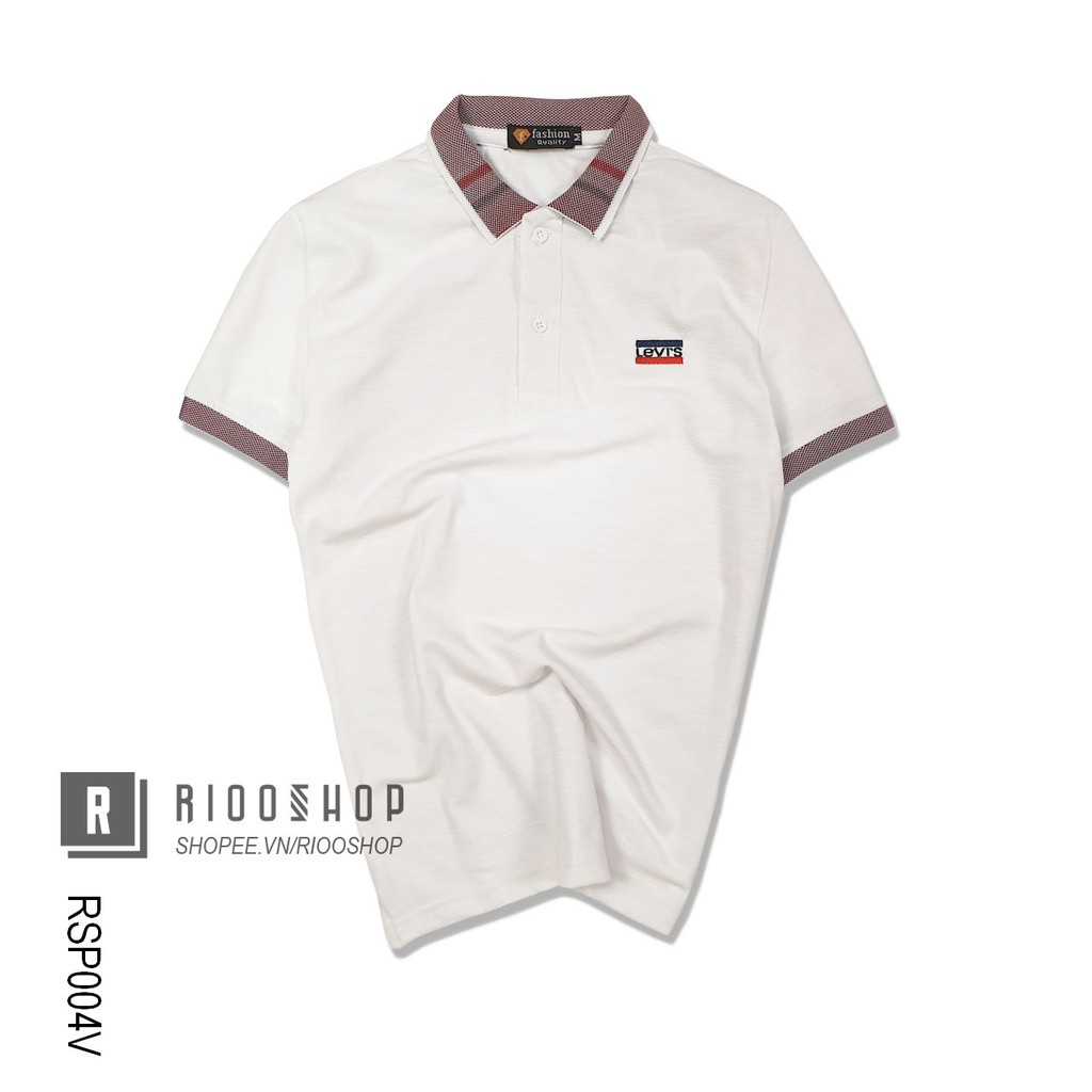 Áo polo nam body, áo thun nam có cổ tay ngắn form body vải xước hàng cao cấp trẻ trung LEV RSP004V Riooshop | BigBuy360 - bigbuy360.vn