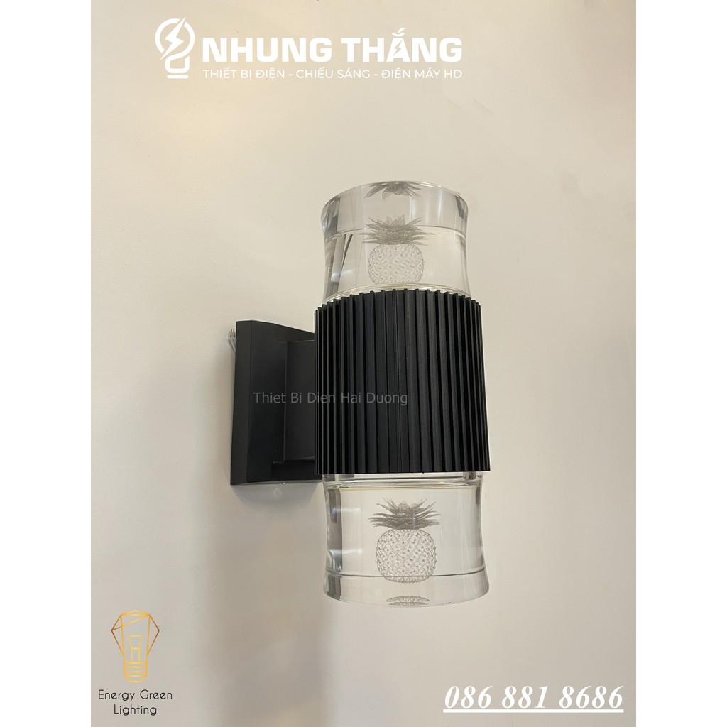 [ 4 Mẫu ] Đèn Led Treo Tường Hiện Đại Thả Thuỷ Tinh 24w Phong Cách Bắc Âu Vintage Thiên Nhiên DT - 3 Chế Độ Ánh Sáng