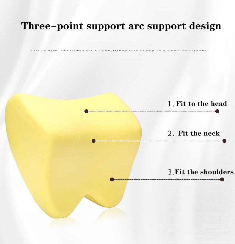 Giá Đỡ Tựa Đầu / Cổ Bằng Xốp Hoạt Tính 3d Có Thể Điều Chỉnh Gắn Ghế Ngồi Xe Hơi / Văn Phòng