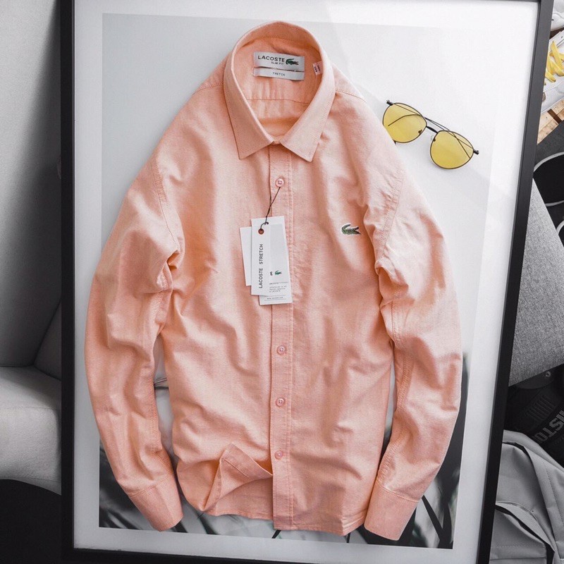 ÁO SƠ MI TAY DÀI nam lacoste vải oxford cao cấp, nhiều màu đẹp