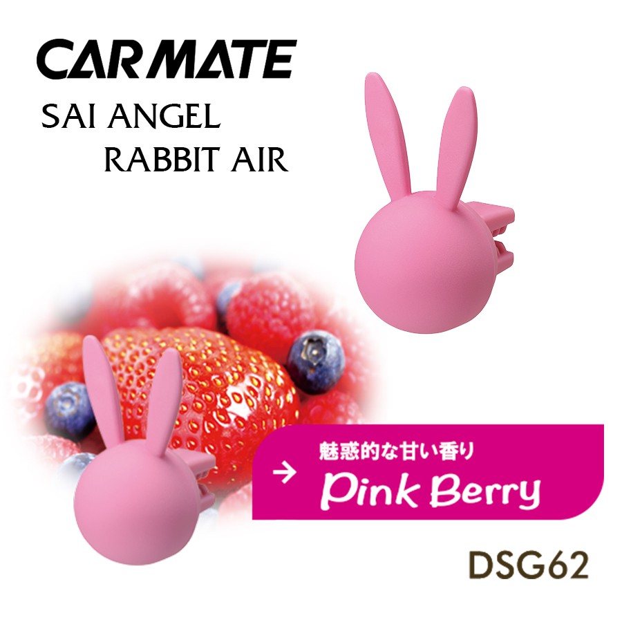 Sáp Thơm ghim Máy Lạnh CARMATE Sai Angel Rabbit Air DSG66 Happy Mist 4g - Nhập Khẩu Chính Hãng