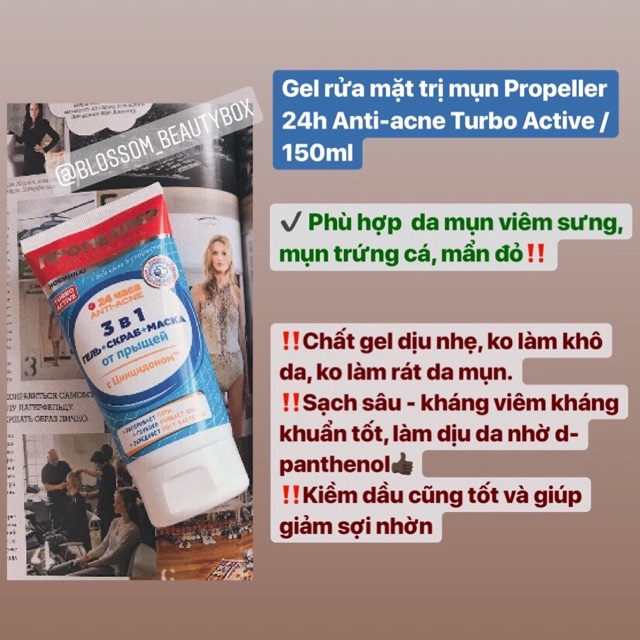 Toner Lotion da dầu, mụn Propeller Nga 100ML