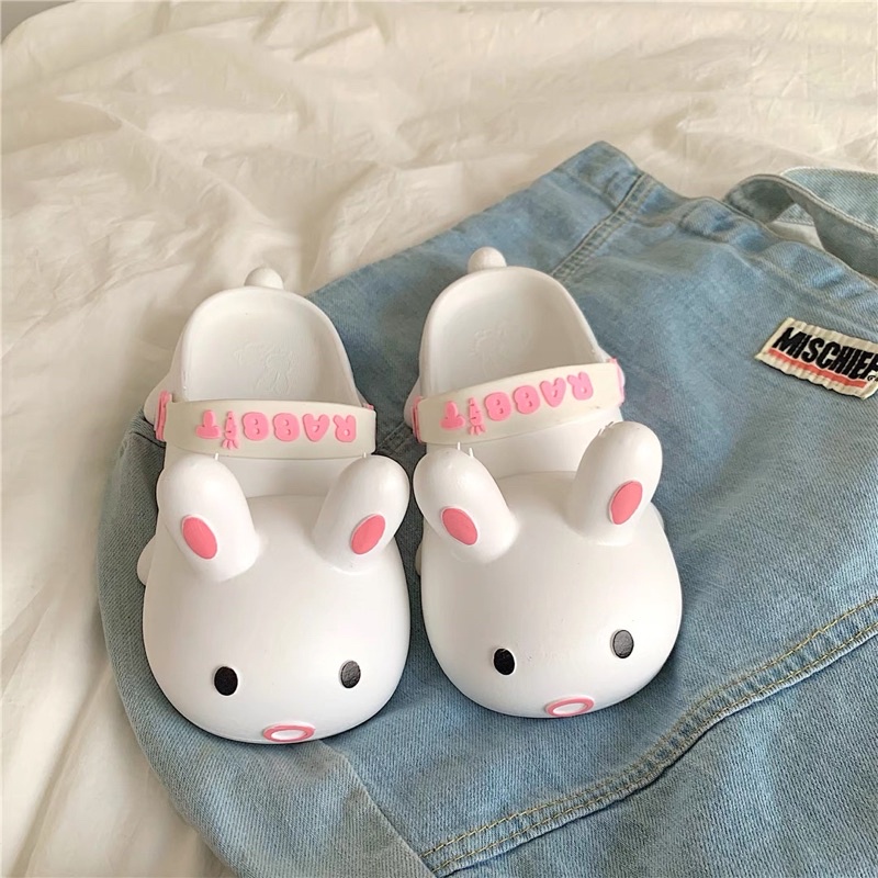 🌸 Dép sục con thỏ siêu cute có chữ RABBIT CÓ ẢNH THẬT