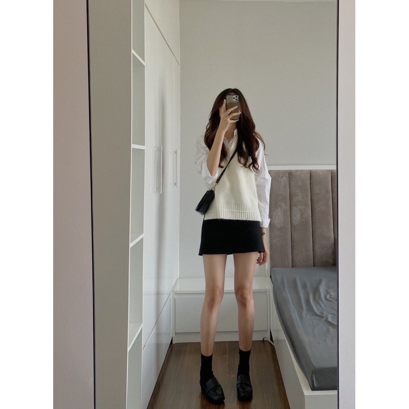 Chân Váy Chữ A Chất Dạ Tăm Dáng Ôm Hợp Thời Trang, Chân Váy Ngắn Công Sở Hàng Quảng Châu M6421 | BigBuy360 - bigbuy360.vn