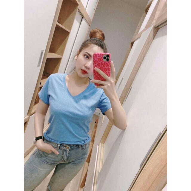 [Mã 11FASHIONSALE1 giảm 10K đơn 50K] [RẺ VÔ ĐỊCH Áo Thun Cổ Tim Siêu Hot (Sỉ Áo Gap) | BigBuy360 - bigbuy360.vn