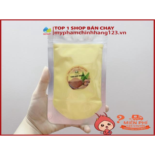 Gói 100gr TINH BỘT NGHỆ nguyên chất đắp mặt , dưỡng da