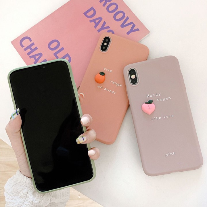 Ốp Lưng iPhone 6/6S/6Plus/6SPlus/7/8/7Plus/8Plus/X/XS/XSMax/11/11Pro/11ProMax Trái Cây 3D - Mã TZAC276